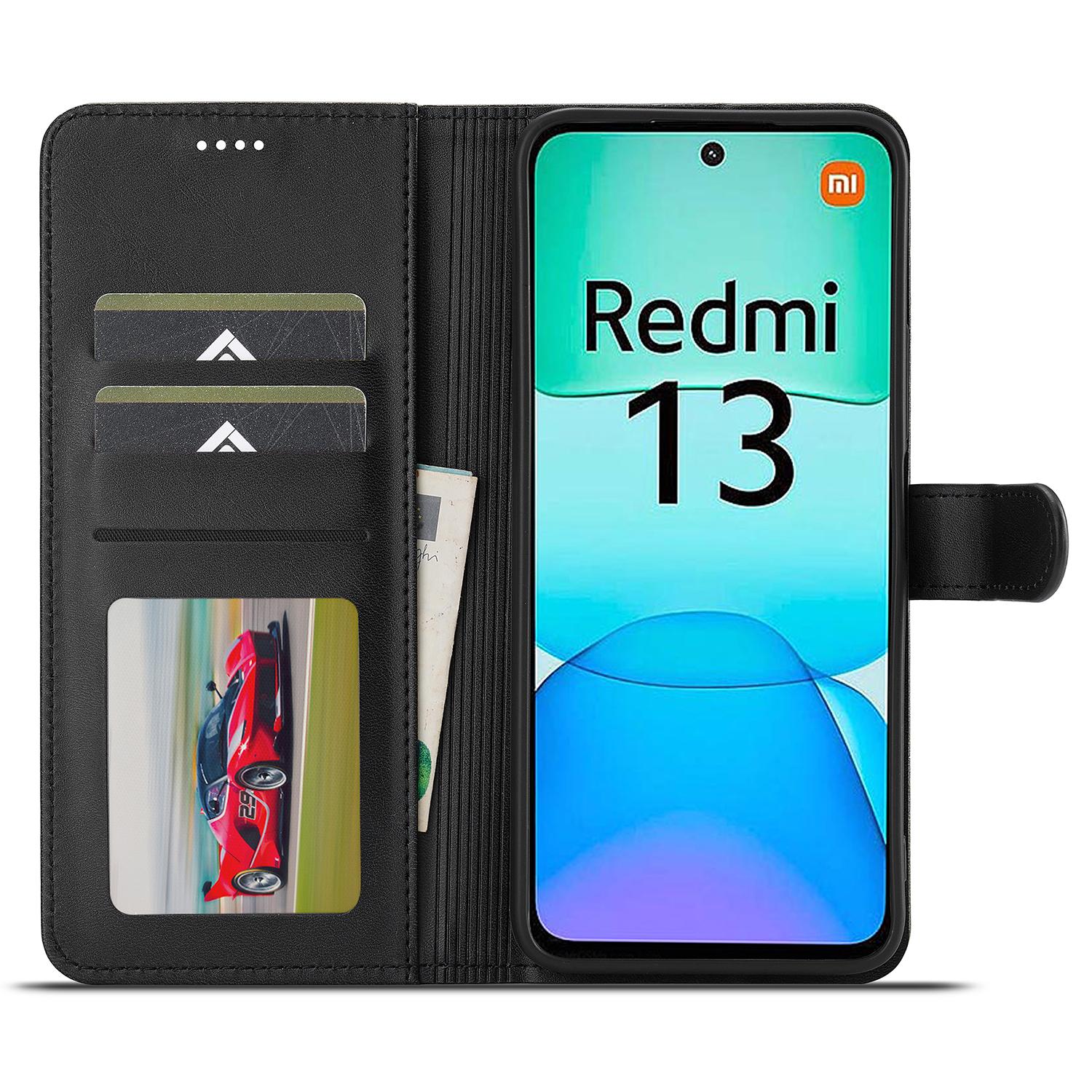 LC.IMEEKE For Xiaomi Redmi 13 5G/13 4G Case Wallet Calf Texture Leather Phone Cover Black
LC.IMEEKE For Xiaomi Redmi 13 5G/13 4G Case Wallet Calf Texture Leather Phone Cover Black