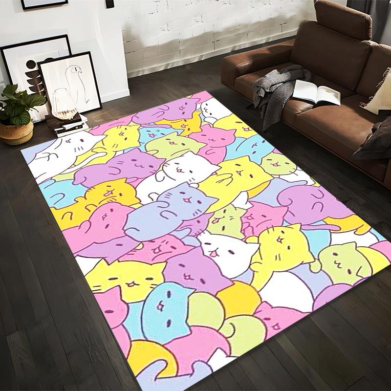 Adorable Multicolored Cartoon Cats Pattern Carpet - Pastel Animal Design Home Decor Suitable for use as an anti-slip for room and bedroom sofas 40x60cm( 15x23in )
Adorable Multicolored Cartoon Cats Pattern Carpet - Pastel Animal Design Home Decor Suitable for use as an anti-slip for room and bedroom sofas 40x60cm( 15x23in )