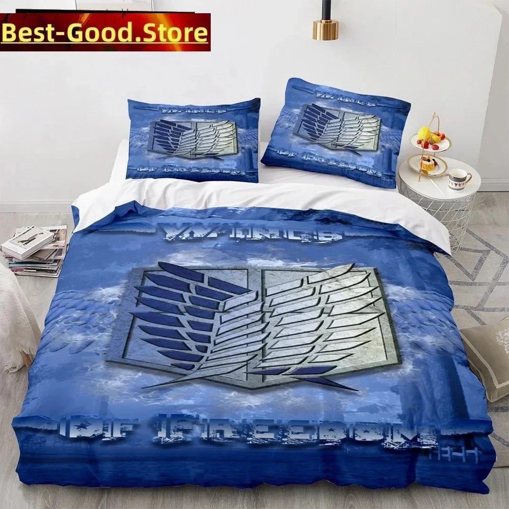 Comforter Top Anime Attack On Titan 3D Printed Bedding Set Freedom Wings Bedclothes For Boys Twin Single Size Comforter (quilt)-EU Single(135*200cm)3pcs
Comforter Top Anime Attack On Titan 3D Printed Bedding Set Freedom Wings Bedclothes For Boys Twin Single Size Comforter (quilt)-EU Single(135*200cm)3pcs
