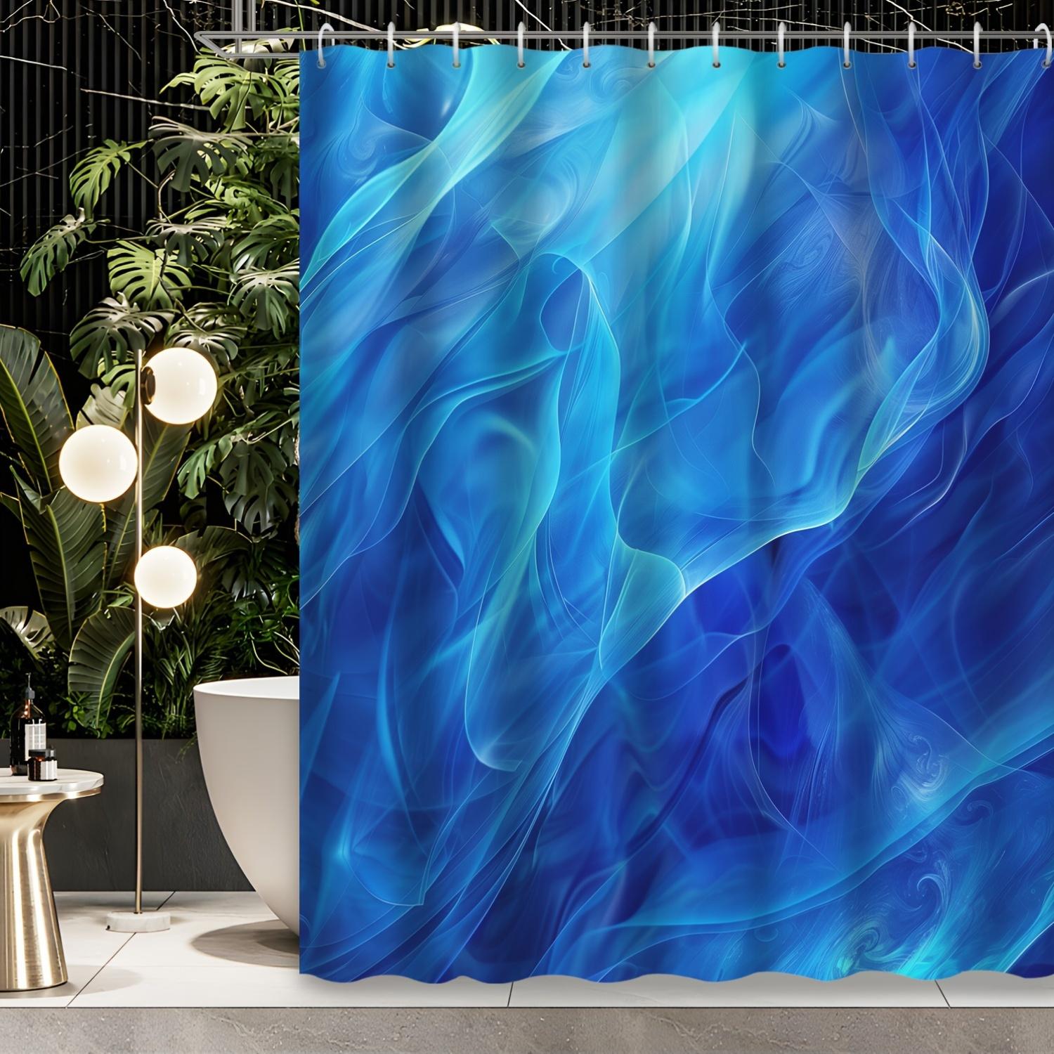 1Pc Blue Theme Abstract Art Geometric Smoke Shower Curtain, Decorative Printed Shower Curtain, Contains 12 Hooks, Shower Curtain W60H190(CM)-1 Pcs
1Pc Blue Theme Abstract Art Geometric Smoke Shower Curtain, Decorative Printed Shower Curtain, Contains 12 Hooks, Shower Curtain W60H190(CM)-1 Pcs