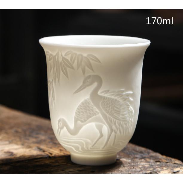 Китайская белая фарфоровая чашка для чая, трехмерная рельефная чашка для чая, набор чайных чашек большой емкости, аксессуары Master 18
Китайская белая фарфоровая чашка для чая, трехмерная рельефная чашка для чая, набор чайных чашек большой емкости, аксессуары Master 18