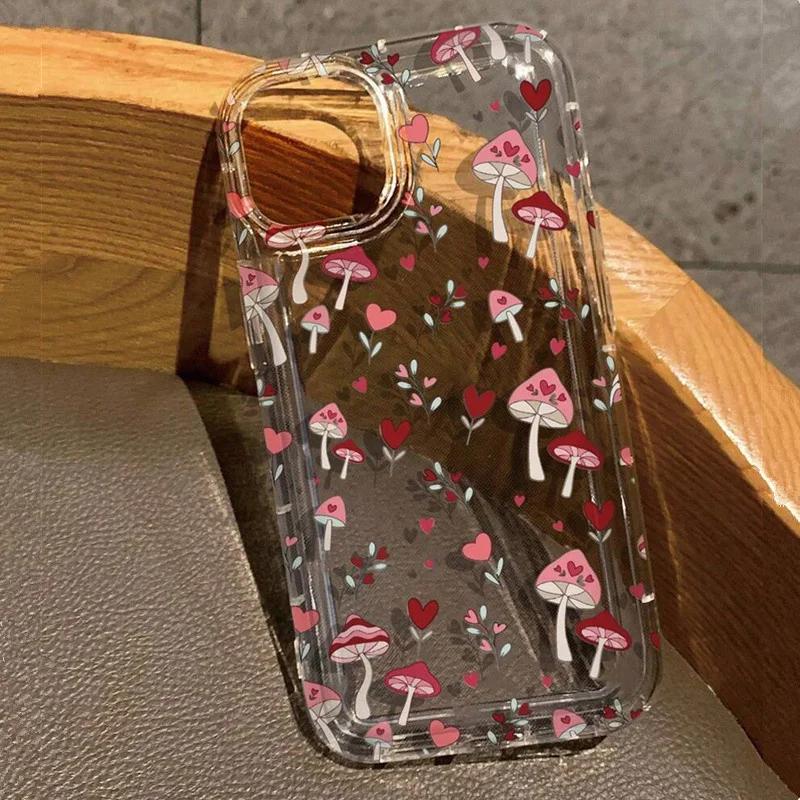 Прозрачный чехол для телефона с грибным узором в стиле девушки для iPhone 16 15 14 13 12 11 Pro Max XR XS MAX 7 8 PLUS Утолщенная противоударная крышка For iPhone 16 Plus
Прозрачный чехол для телефона с грибным узором в стиле девушки для iPhone 16 15 14 13 12 11 Pro Max XR XS MAX 7 8 PLUS Утолщенная противоударная крышка For iPhone 16 Plus