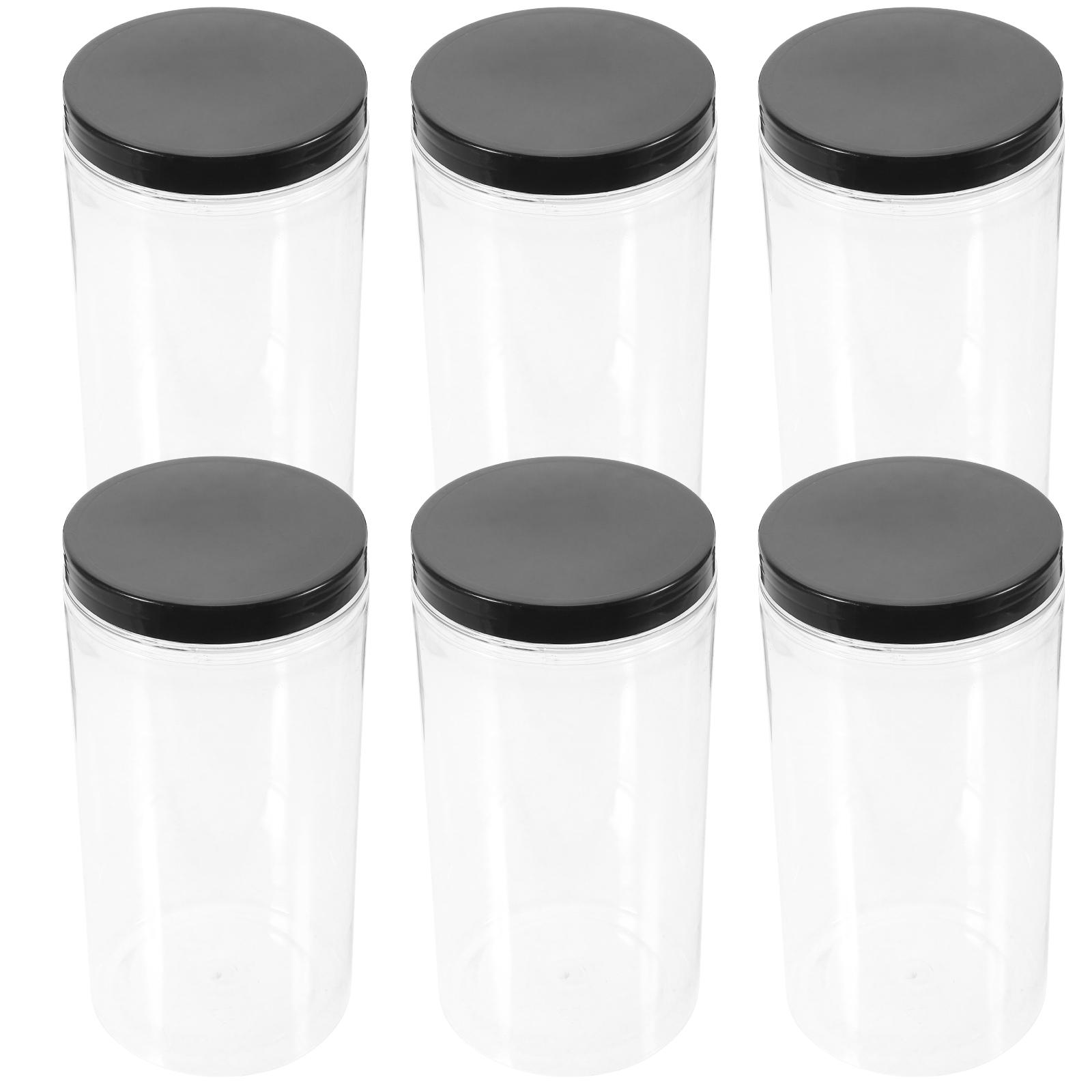 6 Pcs Sealed Jar Storage Bottle Plastic Flour Containers Refrigerator Kitchen Holder For The Pet
6 Pcs Sealed Jar Storage Bottle Plastic Flour Containers Refrigerator Kitchen Holder For The Pet