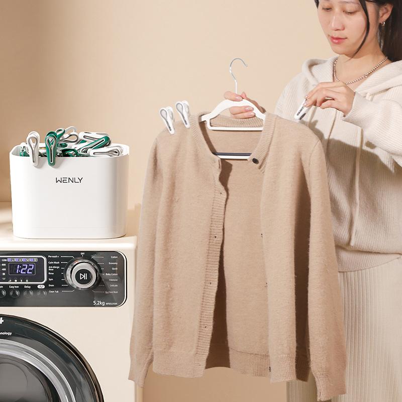 24/36Pcs Clothes Pins With Storage Box Plastic Laundry Hanging Pegs Clips Household Food Clip Socks Underwear Rack Holder
24/36Pcs Clothes Pins With Storage Box Plastic Laundry Hanging Pegs Clips Household Food Clip Socks Underwear Rack Holder