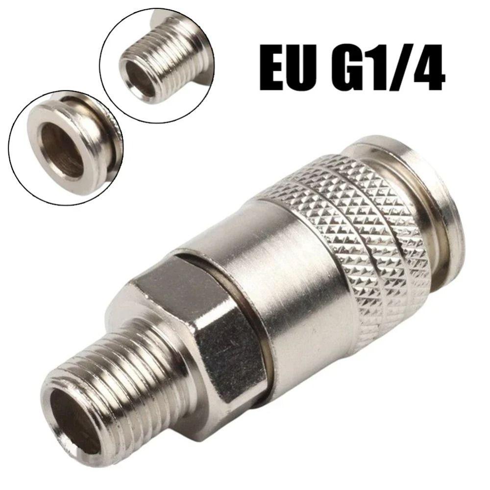 4 Pcs G1/4 Pneumatic Fitting European Standard Pneumatic Tools Quick Coupling Air Compressor срібний
4 Pcs G1/4 Pneumatic Fitting European Standard Pneumatic Tools Quick Coupling Air Compressor срібний