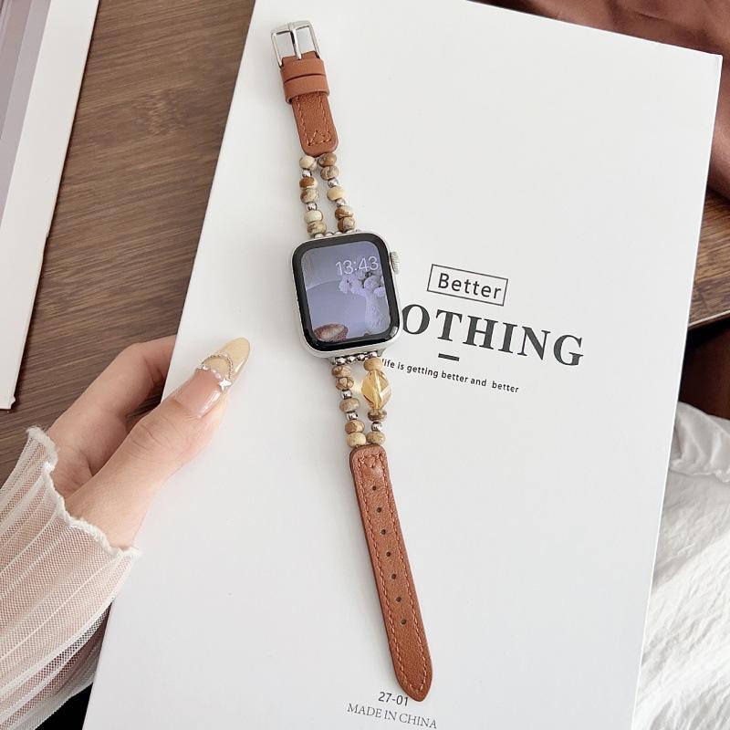Crystal Beaded Leather Strap for Apple Watch (Series 2-10) For Apple 42/44/45/46/49mm коричневий
Crystal Beaded Leather Strap for Apple Watch (Series 2-10) For Apple 42/44/45/46/49mm коричневий