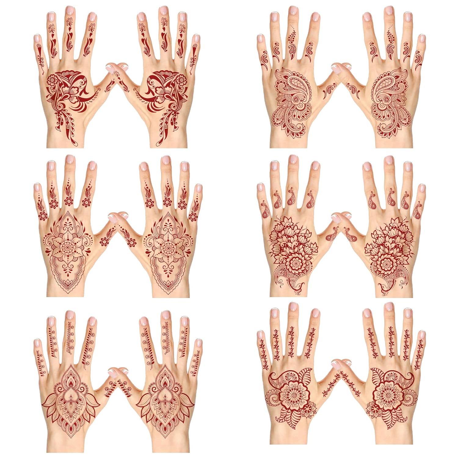 6 Sheets Temporary Tattoos For Women Sexy, Brown Hand Tattoos For Women Girls Fake Tattoos Mandala Temporary Tattoo Flower Tatto
6 Sheets Temporary Tattoos For Women Sexy, Brown Hand Tattoos For Women Girls Fake Tattoos Mandala Temporary Tattoo Flower Tatto