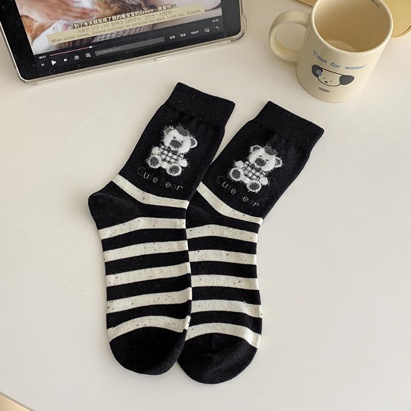 Idea gauze socks for women cute flocked bear socks in spring and autumn cute striped stacked socks One size fits all
Idea gauze socks for women cute flocked bear socks in spring and autumn cute striped stacked socks One size fits all