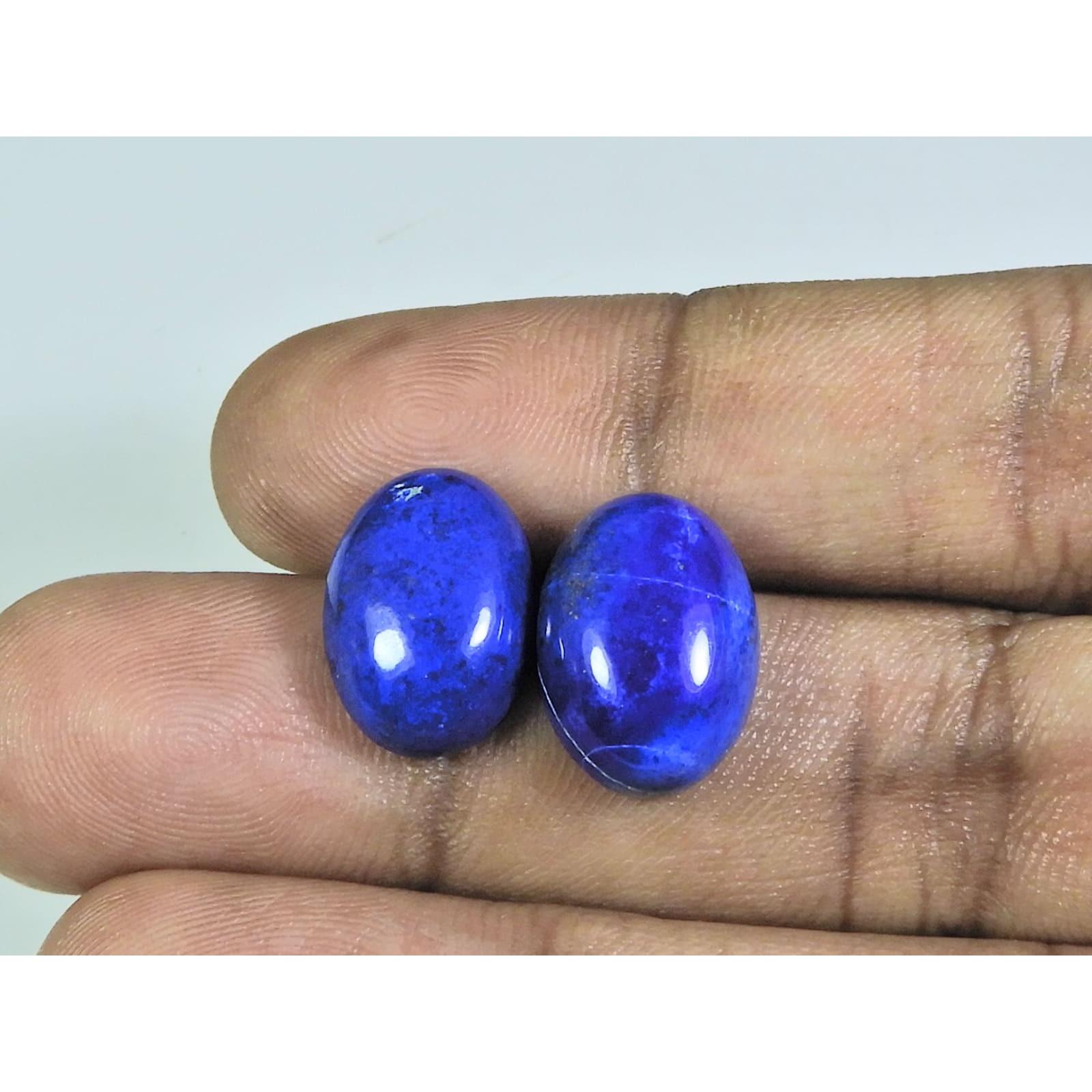 11X15MM Natural Lapis Lazuli Oval Cabochon Loose Gemstone 2Pcs Lot 19Cts. A-506
11X15MM Natural Lapis Lazuli Oval Cabochon Loose Gemstone 2Pcs Lot 19Cts. A-506