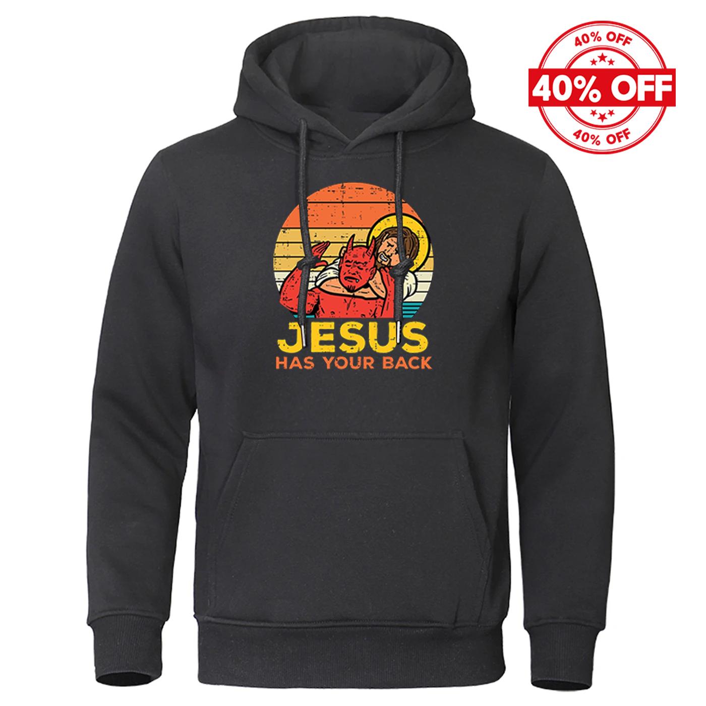 2025 Spring And Autumn Man s Solid Color Popular Coat Jesus Has Your Back Jiu Jitsu Retro Christian Logo Print Pullover Hoodies S
2025 Spring And Autumn Man s Solid Color Popular Coat Jesus Has Your Back Jiu Jitsu Retro Christian Logo Print Pullover Hoodies S
