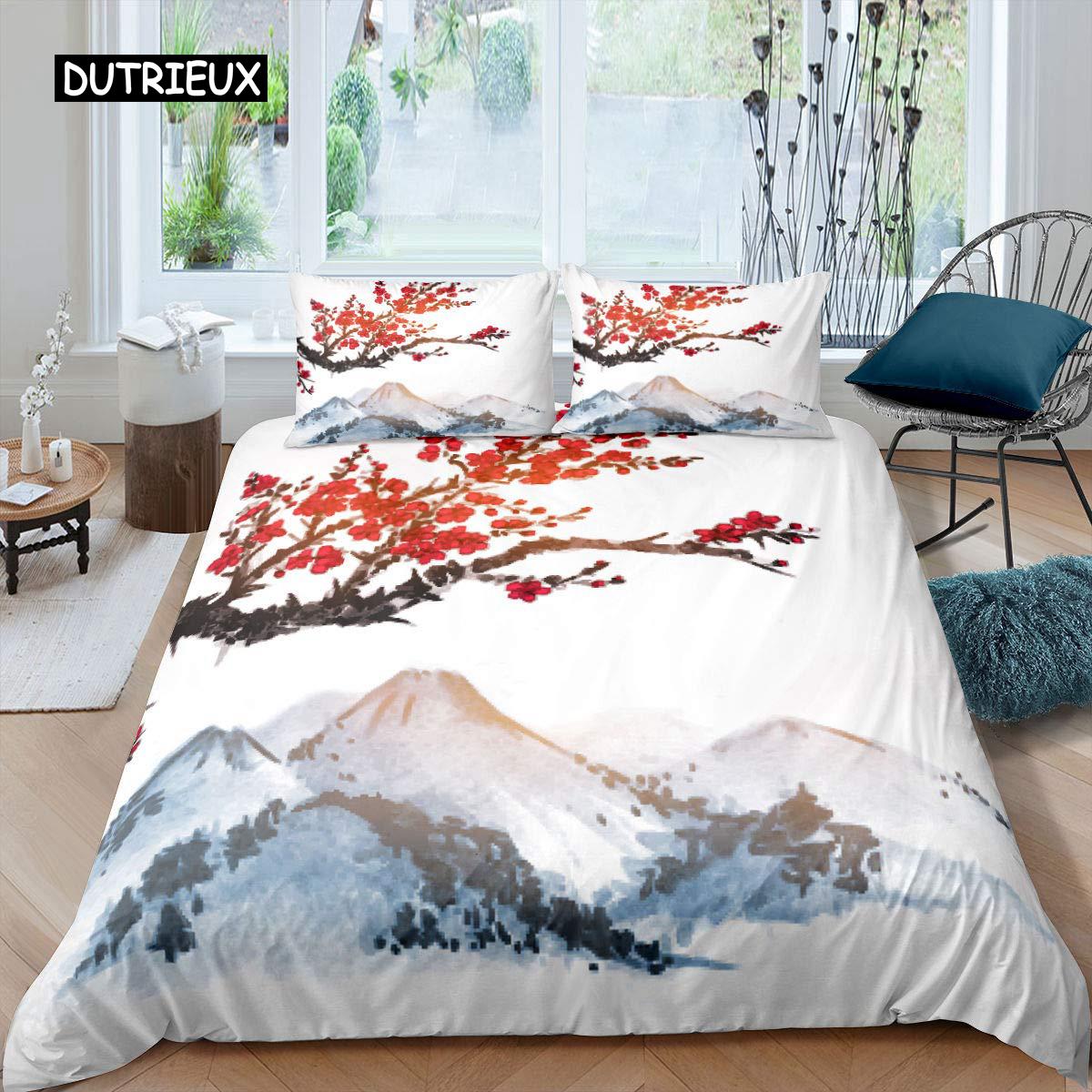Ink Painting Duvet Cover Set Microfiber Abstract Natural Chinese Style Bedding Set Soft Landscape Theme 2/3 Pcs Comforter Cover EU single(135x200cm)
Ink Painting Duvet Cover Set Microfiber Abstract Natural Chinese Style Bedding Set Soft Landscape Theme 2/3 Pcs Comforter Cover EU single(135x200cm)