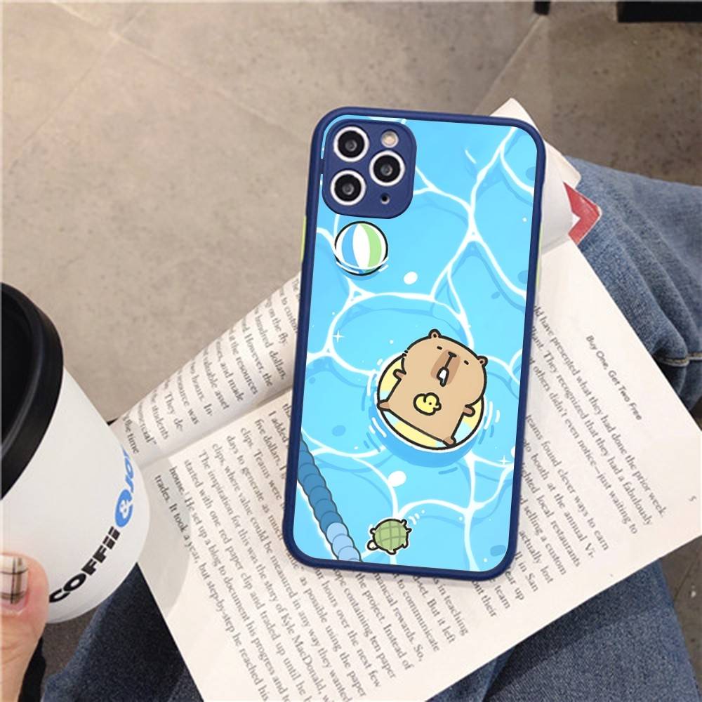 Cartoon Capybara For IPhone 16 15 14 13 12 11 Pro Max X XS MAX Plus Translucent Black Phone Cover iphone 16 plus
Cartoon Capybara For IPhone 16 15 14 13 12 11 Pro Max X XS MAX Plus Translucent Black Phone Cover iphone 16 plus