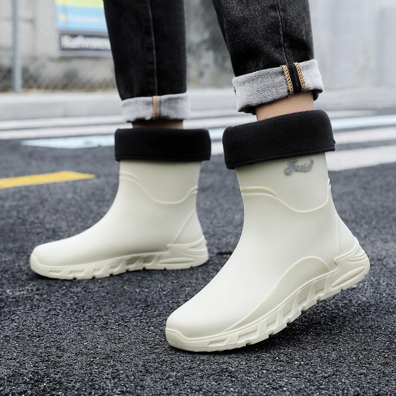 Winter new integrated fleece water shoes men s rubber shoes soft fleece waterproof and non-slip medium tube thickened rain shoes fixed cotton rain 40
Winter new integrated fleece water shoes men s rubber shoes soft fleece waterproof and non-slip medium tube thickened rain shoes fixed cotton rain 40