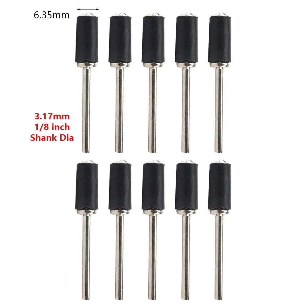 10Pcs/Set Durable 1/8inch Sanding Mandrels 6.35/9.5/12.7mm Rubber Sandpaper Circle Kit Grinder Drum Rod for Rotary Tool
10Pcs/Set Durable 1/8inch Sanding Mandrels 6.35/9.5/12.7mm Rubber Sandpaper Circle Kit Grinder Drum Rod for Rotary Tool
