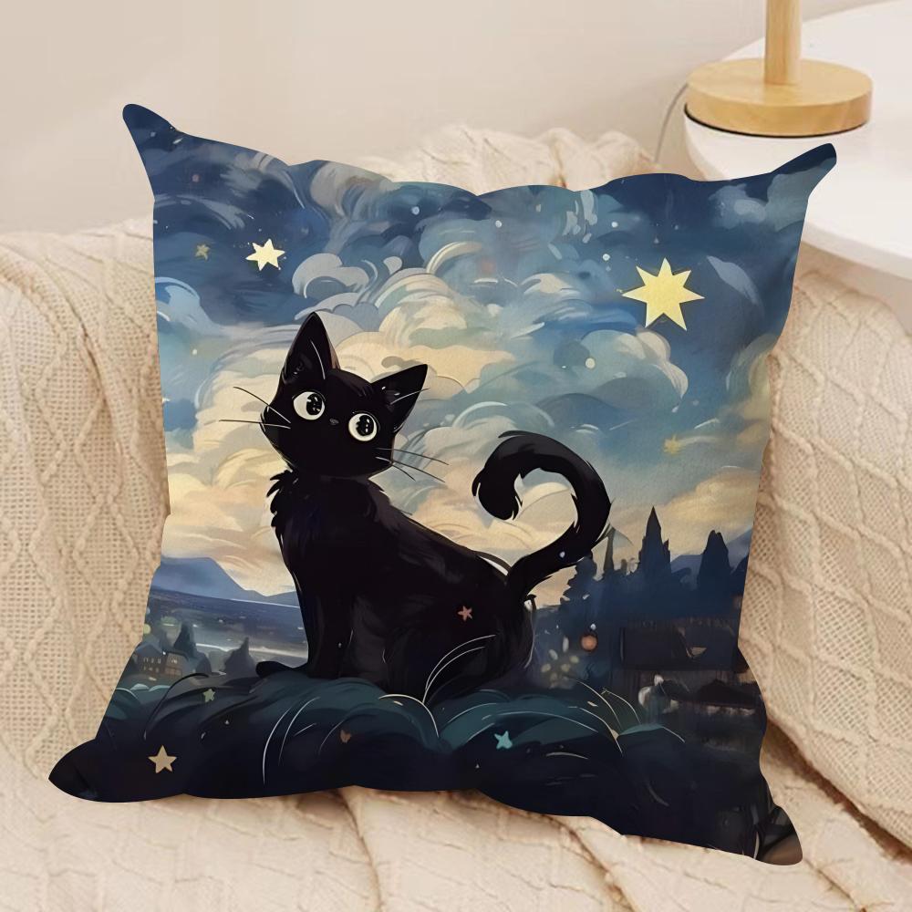 Classic Black Cat Cushion Cover Soft Plush Fabric DoubleSided Printed Cushion Covers for All Seasons Home Decor 30x30cm
Classic Black Cat Cushion Cover Soft Plush Fabric DoubleSided Printed Cushion Covers for All Seasons Home Decor 30x30cm
