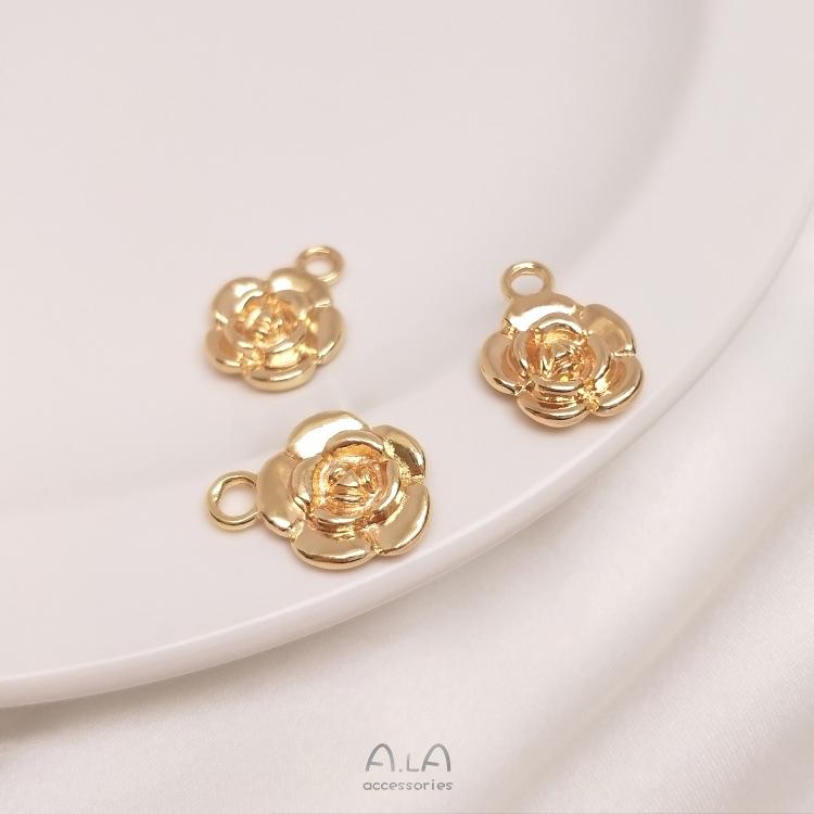 14K Gold-Filled Rose Pendant Charm for DIY Jewelry, Small Flower Design for Bracelets and Earrings
14K Gold-Filled Rose Pendant Charm for DIY Jewelry, Small Flower Design for Bracelets and Earrings
