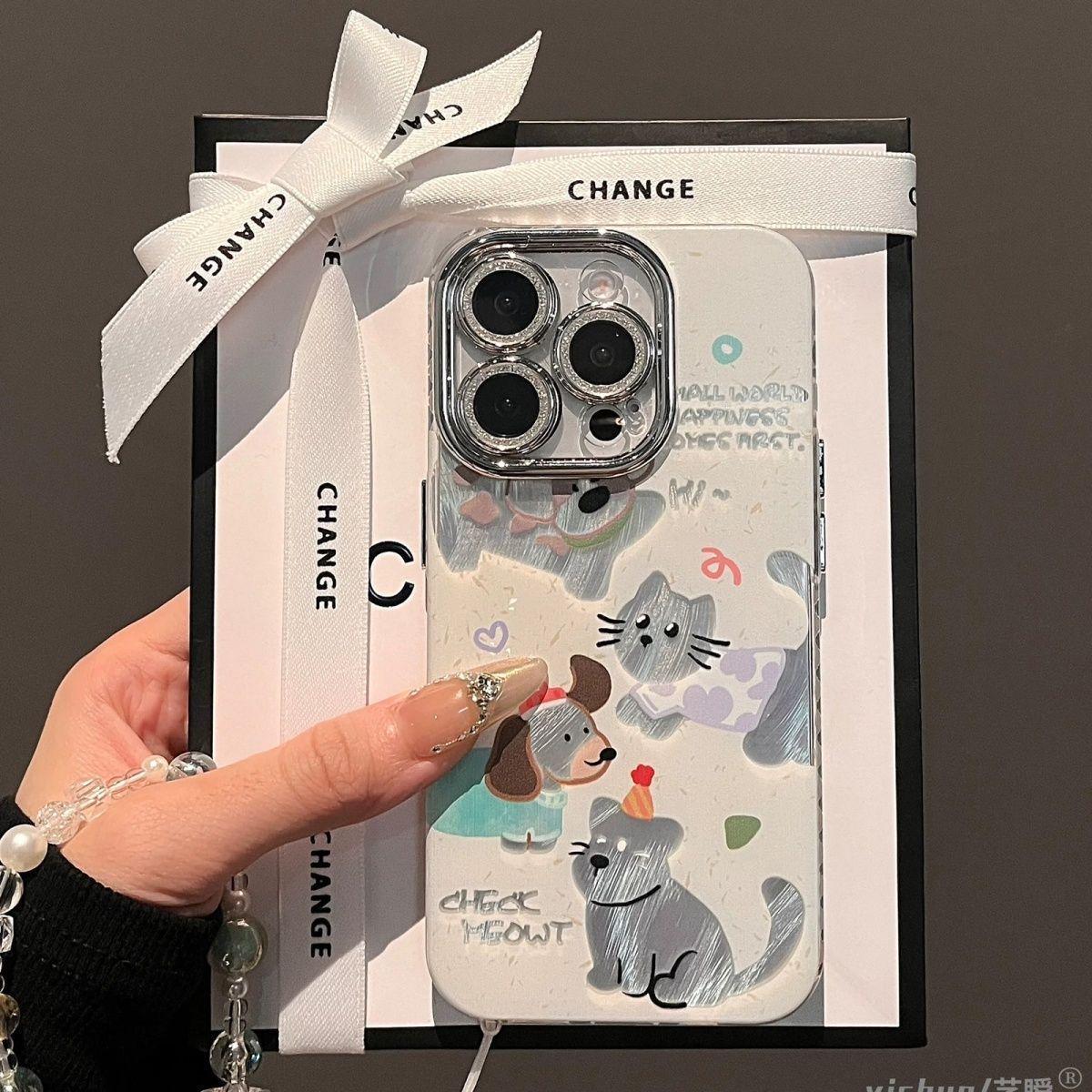 Korean-Style Cat & Dog Illustration Phone Case for Apple 17/14 Pro Max/15/16 Pro - Precise Fit & Anti-Drop Protection iPhone 13
Korean-Style Cat & Dog Illustration Phone Case for Apple 17/14 Pro Max/15/16 Pro - Precise Fit & Anti-Drop Protection iPhone 13