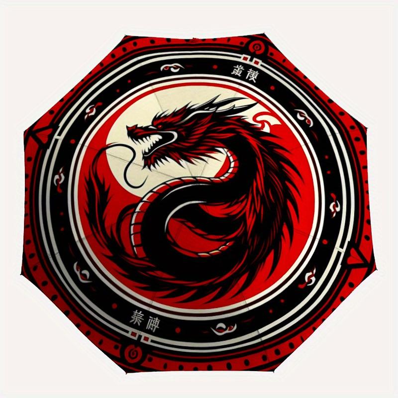 1pc Dragon YinYang Automatic Open/close Umbrella, 8-Rib sturdy structure, Portable Travel Umbrella, Parties, Everyday Use, Outdoor Accessory
1pc Dragon YinYang Automatic Open/close Umbrella, 8-Rib sturdy structure, Portable Travel Umbrella, Parties, Everyday Use, Outdoor Accessory
