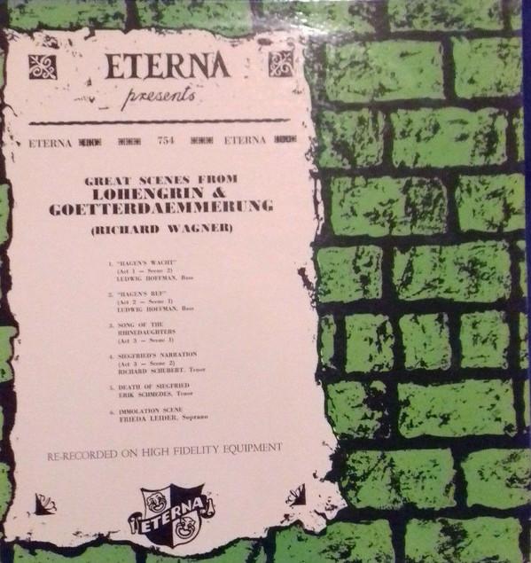 Виниловая пластинка RICHARD WAGNER FRIDA LEIDER LUDWI Великие сцены из «Лоэнгрина» Goett ETERNA754 Eterna Records US Классика Б/у
Виниловая пластинка RICHARD WAGNER FRIDA LEIDER LUDWI Великие сцены из «Лоэнгрина» Goett ETERNA754 Eterna Records US Классика Б/у