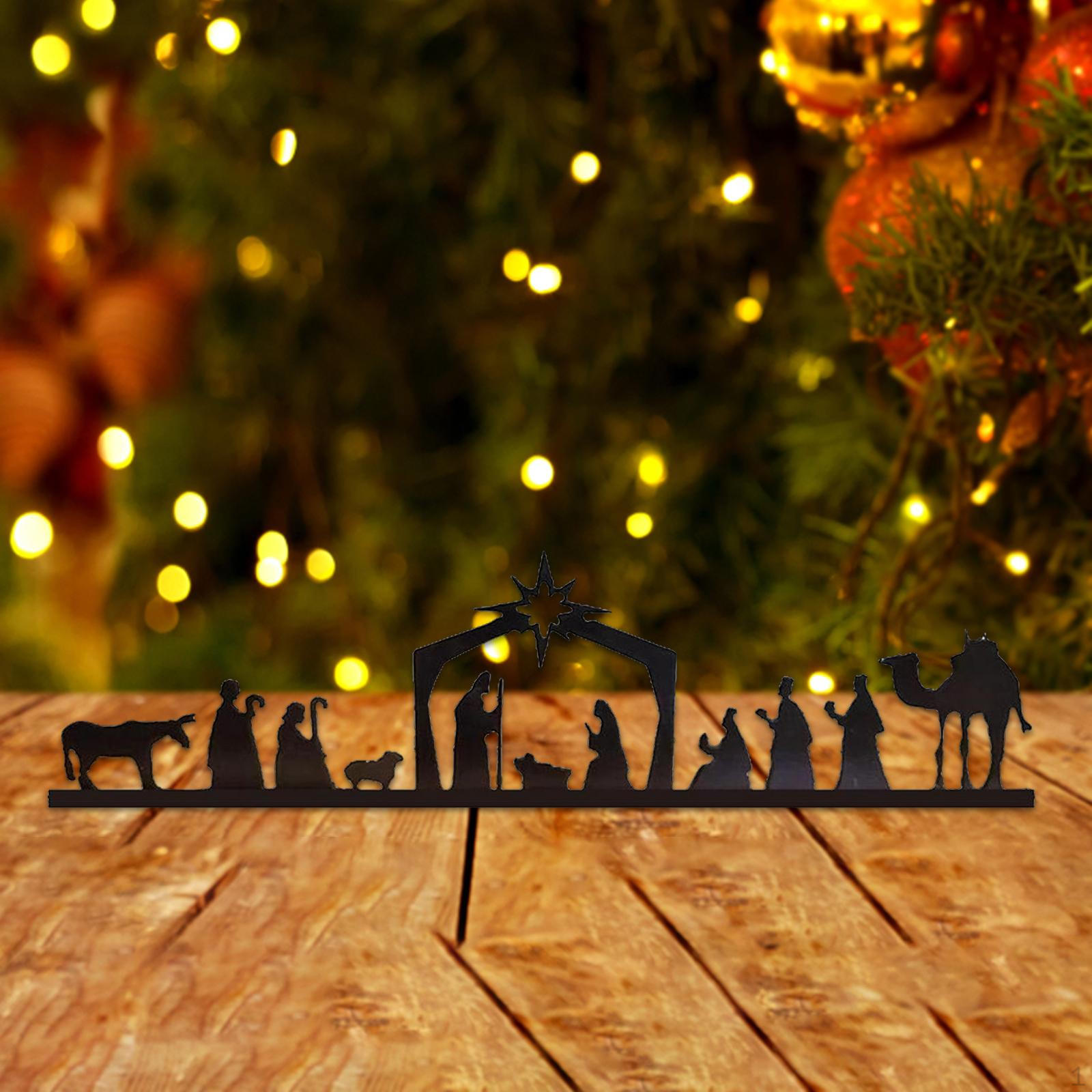 Christmas Nativity Scene Wall Decor Sculptures Collectible Figurines Ornament 46cmx14cm
Christmas Nativity Scene Wall Decor Sculptures Collectible Figurines Ornament 46cmx14cm