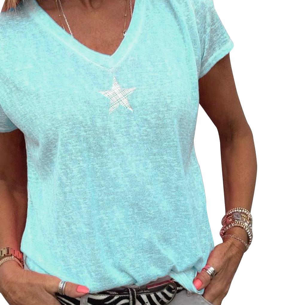 Woman V Neck Short Sleeve Solid Color Shirt 5xl
Woman V Neck Short Sleeve Solid Color Shirt 5xl