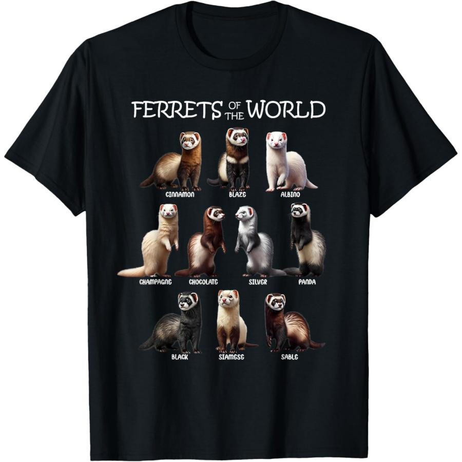 Ferrets of the World Animal Lover T-Shirt XXXXXL чорний
Ferrets of the World Animal Lover T-Shirt XXXXXL чорний