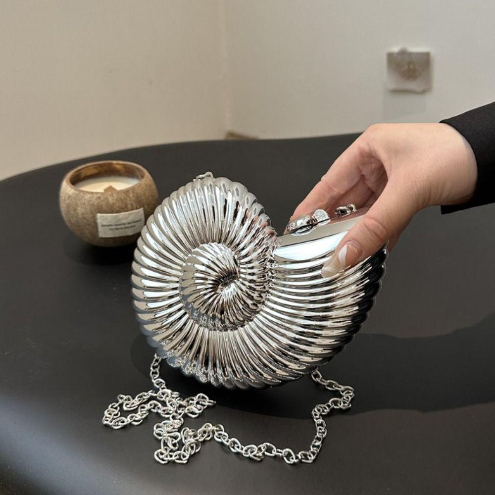Commute Shell Shoulder Bag Creative Crossbody Bag Leisure Conch Bag Party рожевий колір золота
Commute Shell Shoulder Bag Creative Crossbody Bag Leisure Conch Bag Party рожевий колір золота