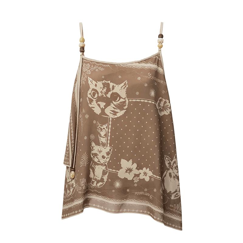 Women s Loose Printed Draped Camisole Top L
Women s Loose Printed Draped Camisole Top L