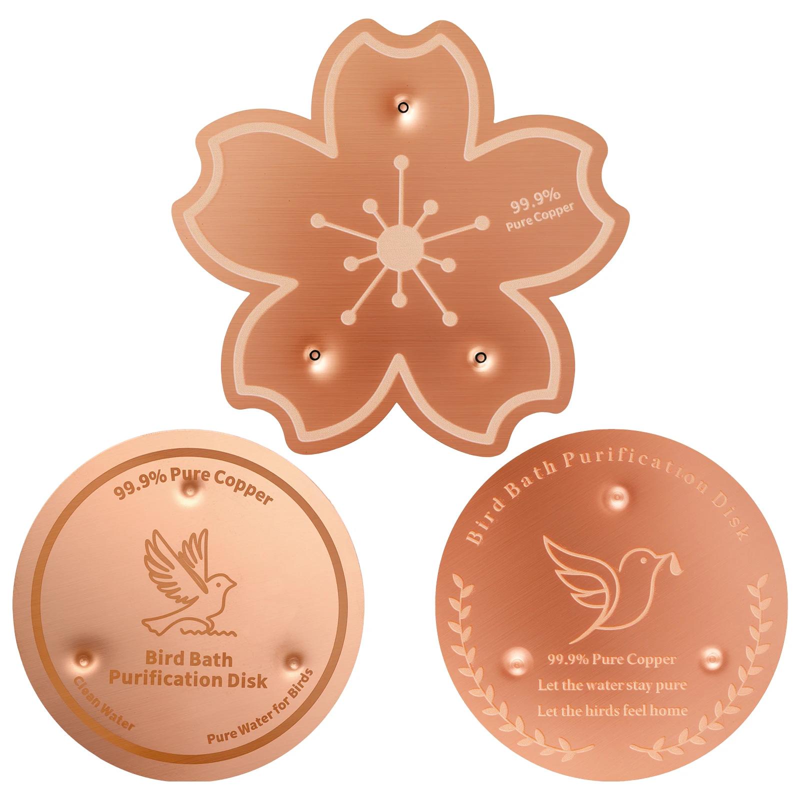 3Pcs Bird Bath Purification Disk 99.99% Pure Copper Outside Birdbath Cleaner Disks Keeps Water Fresh for Outdoor for Bird Bath
3Pcs Bird Bath Purification Disk 99.99% Pure Copper Outside Birdbath Cleaner Disks Keeps Water Fresh for Outdoor for Bird Bath