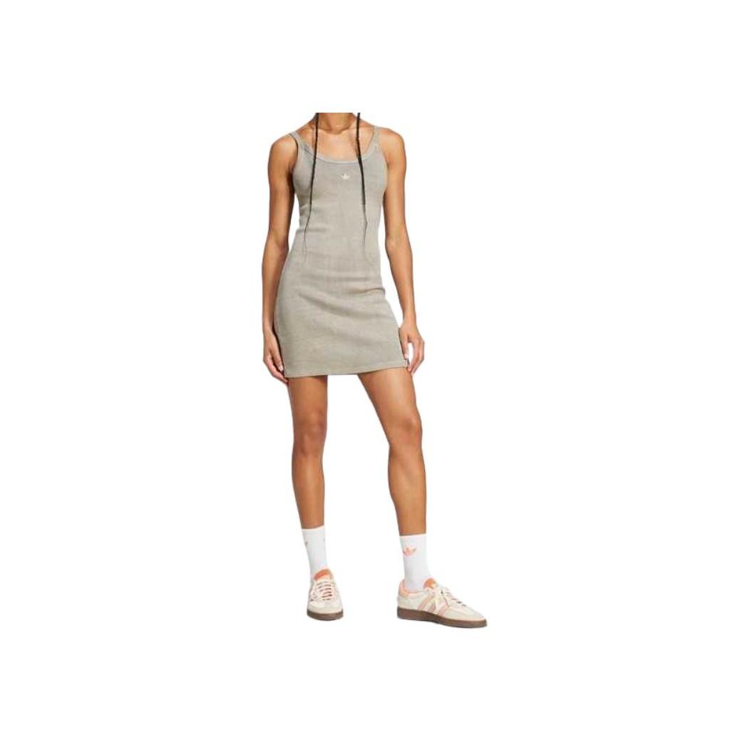 Adidas Originals Sports Lifestyle Series Comfortable Fashionable Simple Solid Color Sleeveless Dress Women Dresses Pebble-Silver-Gray JC7548 M
Adidas Originals Sports Lifestyle Series Comfortable Fashionable Simple Solid Color Sleeveless Dress Women Dresses Pebble-Silver-Gray JC7548 M