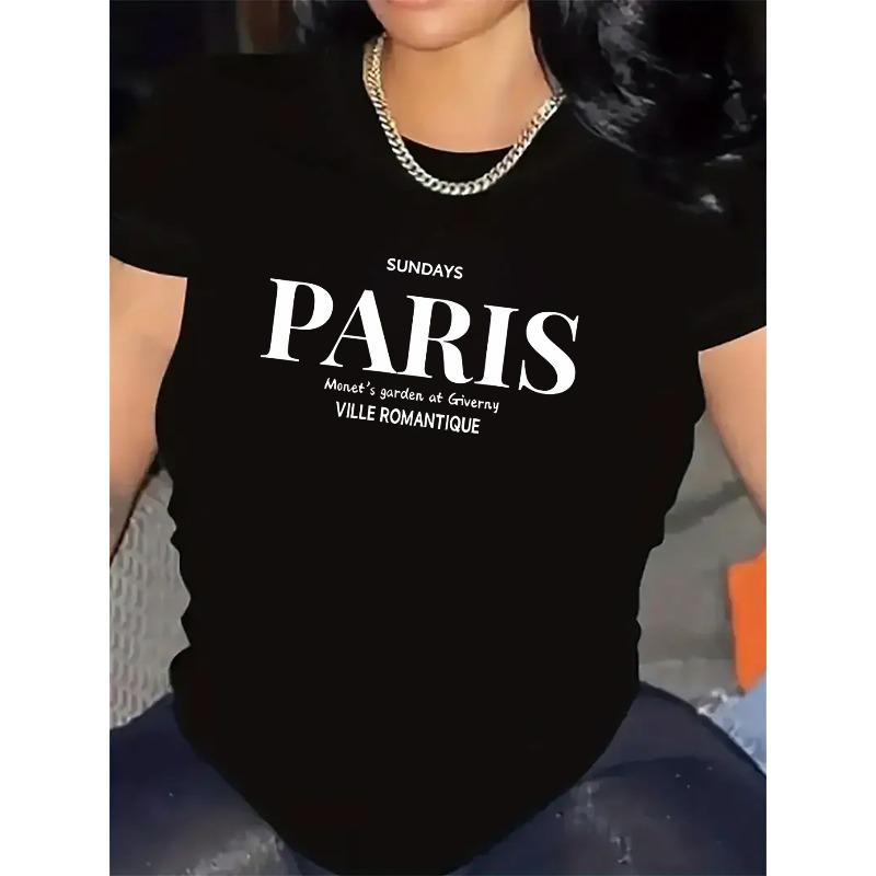 Short Sleeve T-Shirt Paris City Print Women s Casual Wear for Dining Out or Home Relaxation Lightweight Comfortable Everyday Fashion Top 4XL чорний
Short Sleeve T-Shirt Paris City Print Women s Casual Wear for Dining Out or Home Relaxation Lightweight Comfortable Everyday Fashion Top 4XL чорний