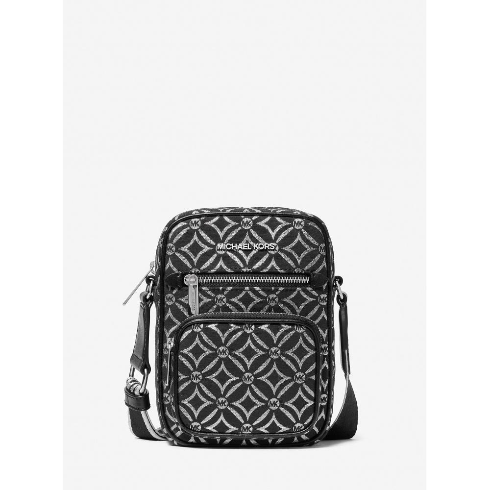 Michael Kors Jet Set Item Metallic Logo Jacquard Duffle Crossbody Medium 35f4sttc2j41 Black Silver F
Michael Kors Jet Set Item Metallic Logo Jacquard Duffle Crossbody Medium 35f4sttc2j41 Black Silver F
