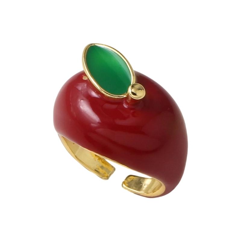 Fashionable Adjustable Open Ring with Apples Design Made of High Quality Copper for Trendy Individuals and Daily Fashion
Fashionable Adjustable Open Ring with Apples Design Made of High Quality Copper for Trendy Individuals and Daily Fashion