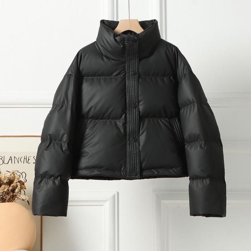 Зимова потовщена куртка з ПУ шкіри на бавовні з коміром-стійкою, жіноча коротка шкіряна студентська XL чорний
Зимова потовщена куртка з ПУ шкіри на бавовні з коміром-стійкою, жіноча коротка шкіряна студентська XL чорний