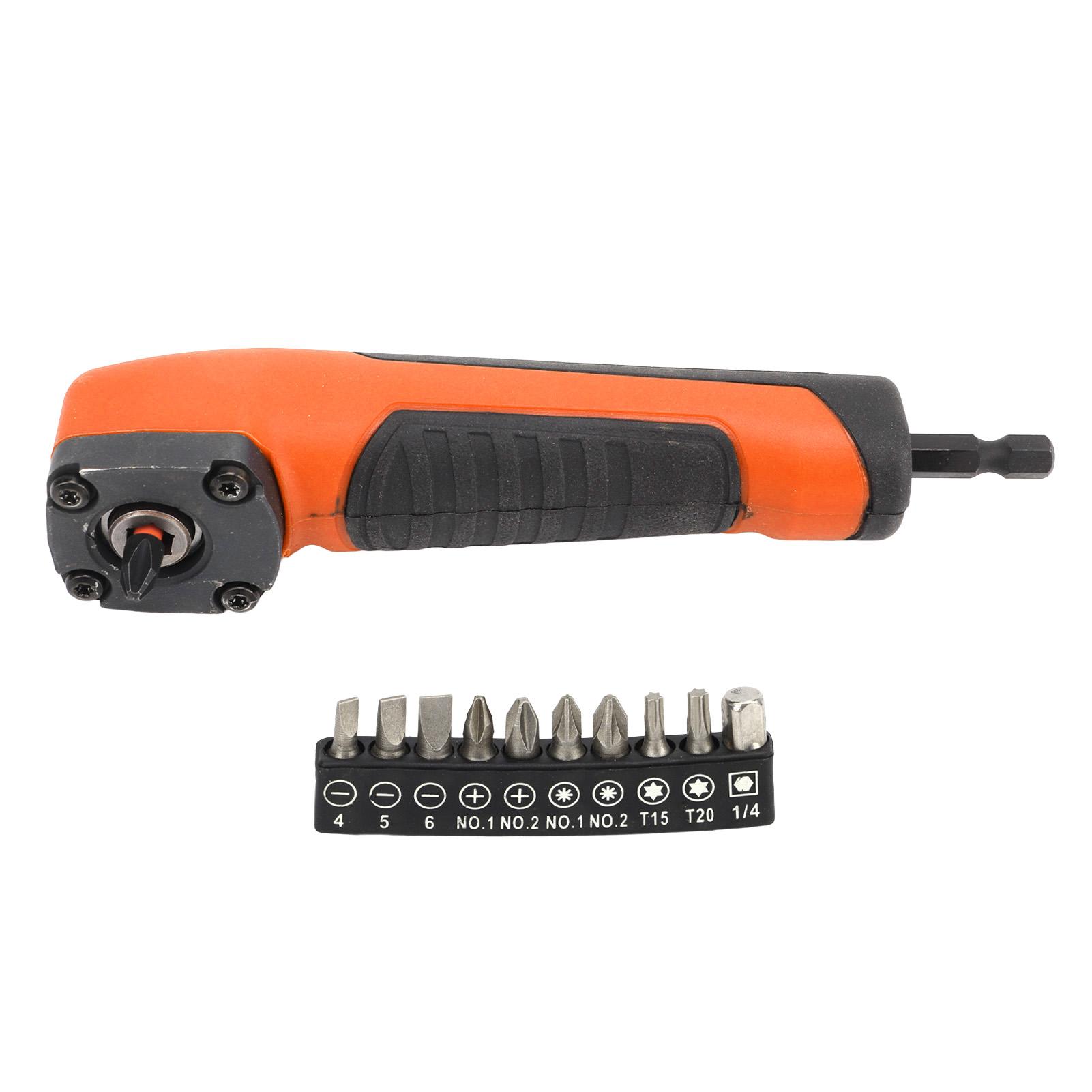 Right Angle Drill Adapter Hex Interface Electric Screwdriver Corner Attachment with Magnetic Bit
Right Angle Drill Adapter Hex Interface Electric Screwdriver Corner Attachment with Magnetic Bit