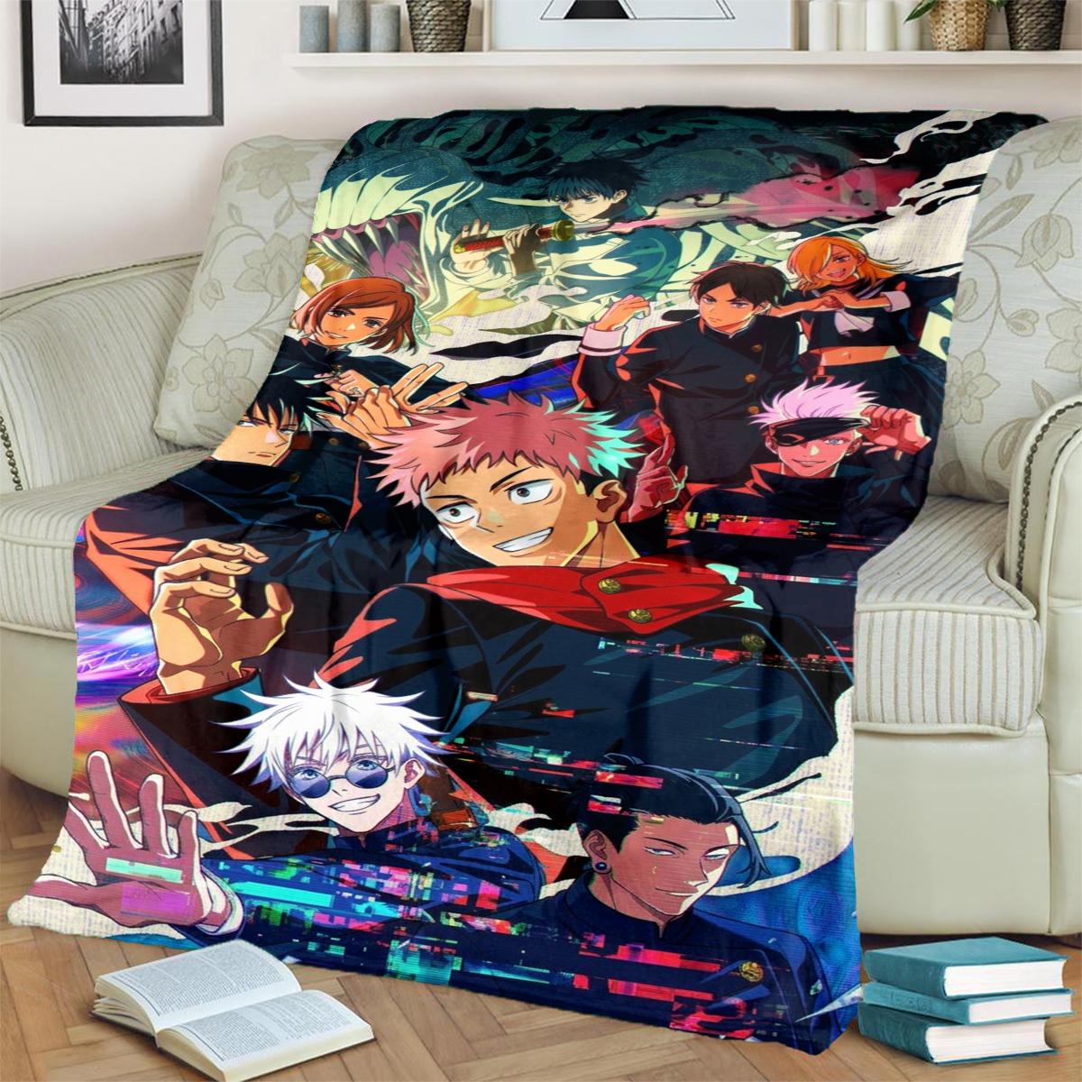 Cozy Jujutsu Kaisen Flannel Blanket for Bedrooms, Sofas, Beds, Chairs, Picnics and Travel Use 75x90cm
Cozy Jujutsu Kaisen Flannel Blanket for Bedrooms, Sofas, Beds, Chairs, Picnics and Travel Use 75x90cm