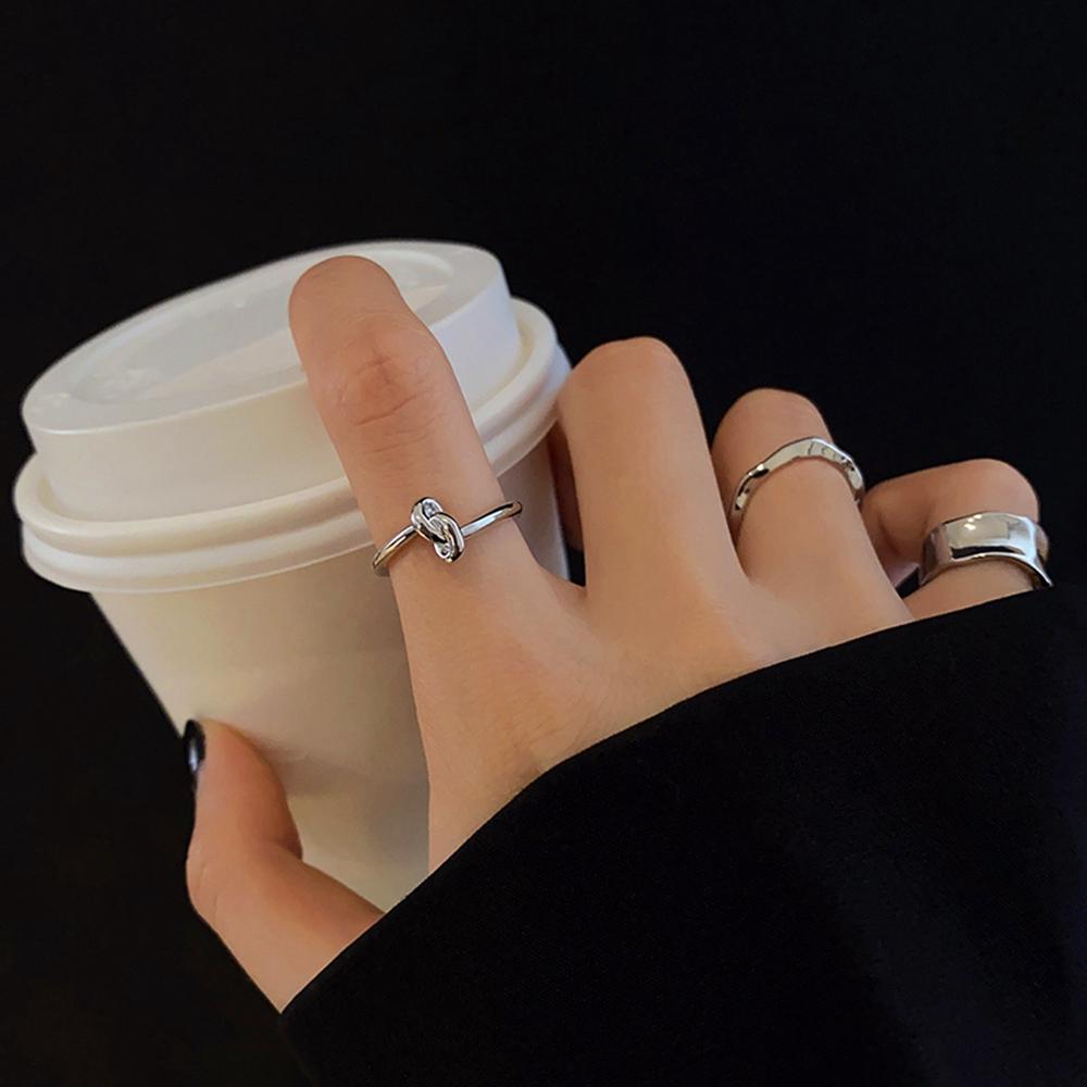 Geometric Ins Zinc Zinc Alloy Metallic Net Red Knotted Open ring Tail ring 3pcs/set rings Index finger ring 
Geometric Ins Zinc Zinc Alloy Metallic Net Red Knotted Open ring Tail ring 3pcs/set rings Index finger ring