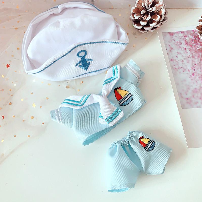 20cm Doll Clothes Lovely Hat navy uniform Suit Outfit Dolls Accessories for Korea Kpop EXO Cotton Idol Dolls Gift DIY Toys
20cm Doll Clothes Lovely Hat navy uniform Suit Outfit Dolls Accessories for Korea Kpop EXO Cotton Idol Dolls Gift DIY Toys