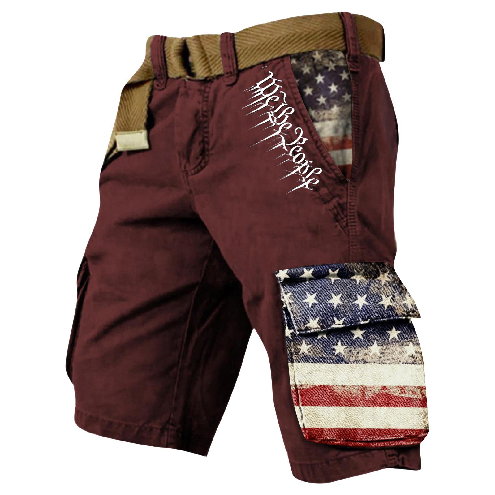 Men s Summer Printed Outdoor Shorts Men s Loose Multi-Pocket Shorts XL винний
Men s Summer Printed Outdoor Shorts Men s Loose Multi-Pocket Shorts XL винний