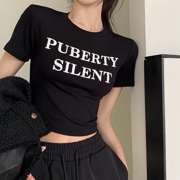 Black Spice Girl Navel Printed Short Sleeve T-Shirt Women s Summer Popular Sweet and Spicy Top 2XL
Black Spice Girl Navel Printed Short Sleeve T-Shirt Women s Summer Popular Sweet and Spicy Top 2XL