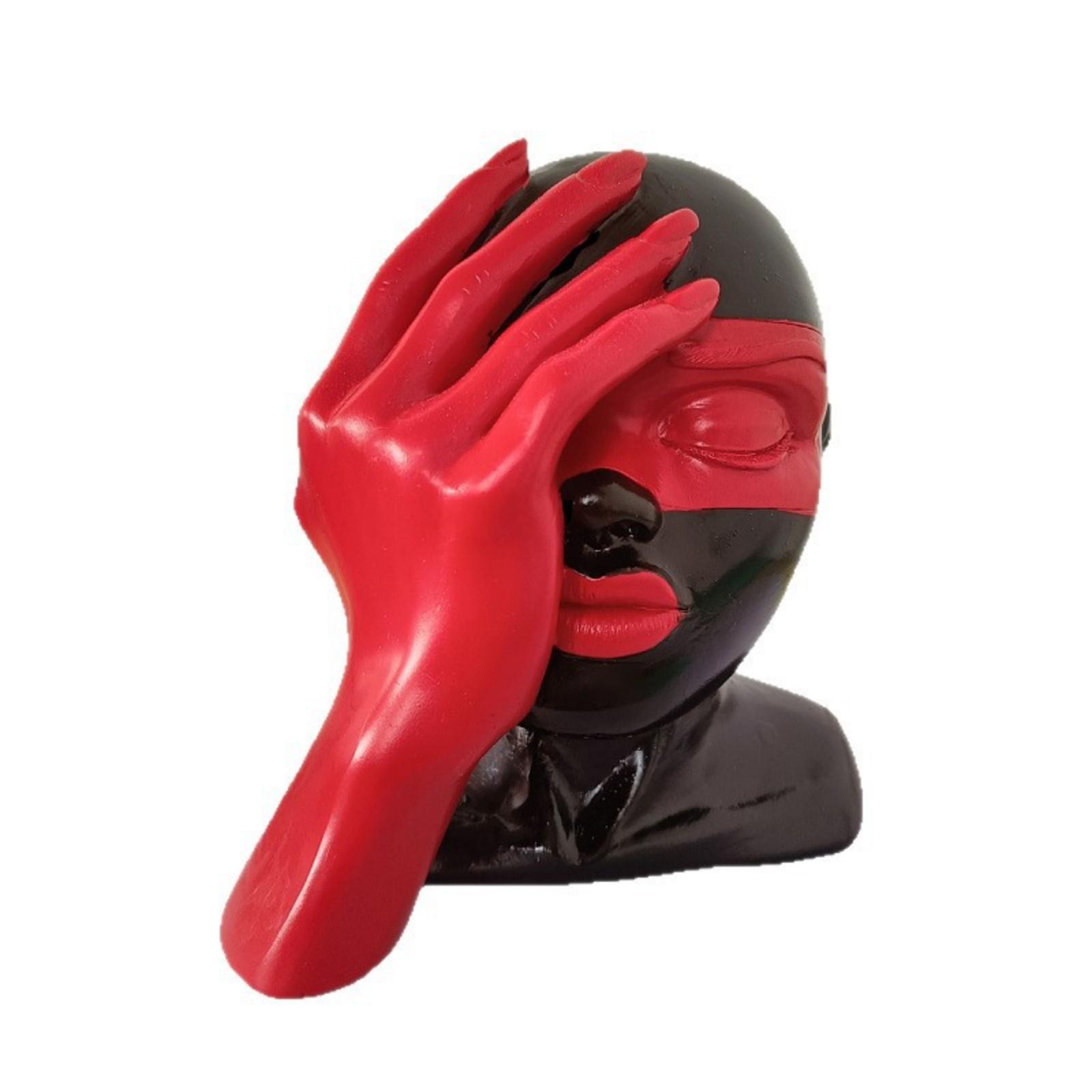 Современная статуэтка черной женщины с красными руками Абстрактное искусство Украшение Ремесло из смолы Орнаменты One Size
Современная статуэтка черной женщины с красными руками Абстрактное искусство Украшение Ремесло из смолы Орнаменты One Size