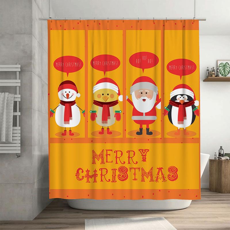 Tu Christmas Shower Curtain Cute Santa Penguin Holiday Bathroom Decor Festive Xmas Home Decor Waterproof Fabric W60H190(CM)-1 Pcs
Tu Christmas Shower Curtain Cute Santa Penguin Holiday Bathroom Decor Festive Xmas Home Decor Waterproof Fabric W60H190(CM)-1 Pcs