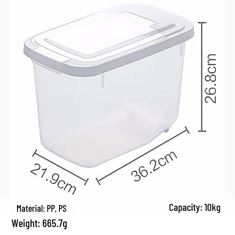 Chahua 10L Wheeled Plastic Rice & Grain Storage Box
Chahua 10L Wheeled Plastic Rice & Grain Storage Box