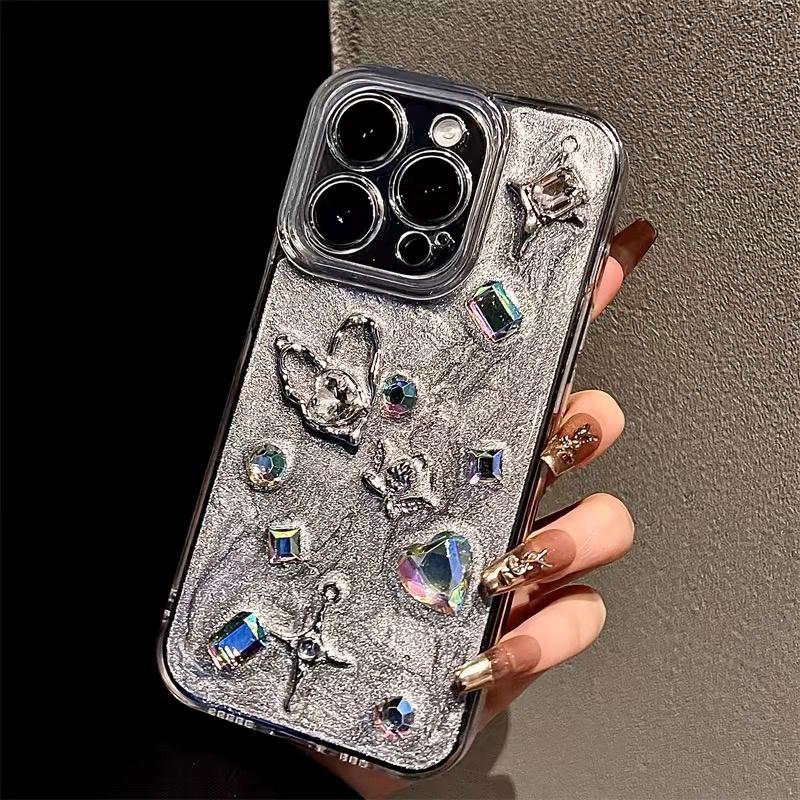 Роскошный серебряный чехол для телефона с капельками клея и сердца со сверкающими бриллиантами для iPhone 15 Pro Max 11 12 13 14 Pro Max, жесткий чехол для задней панели ПК For iPhone 11
Роскошный серебряный чехол для телефона с капельками клея и сердца со сверкающими бриллиантами для iPhone 15 Pro Max 11 12 13 14 Pro Max, жесткий чехол для задней панели ПК For iPhone 11