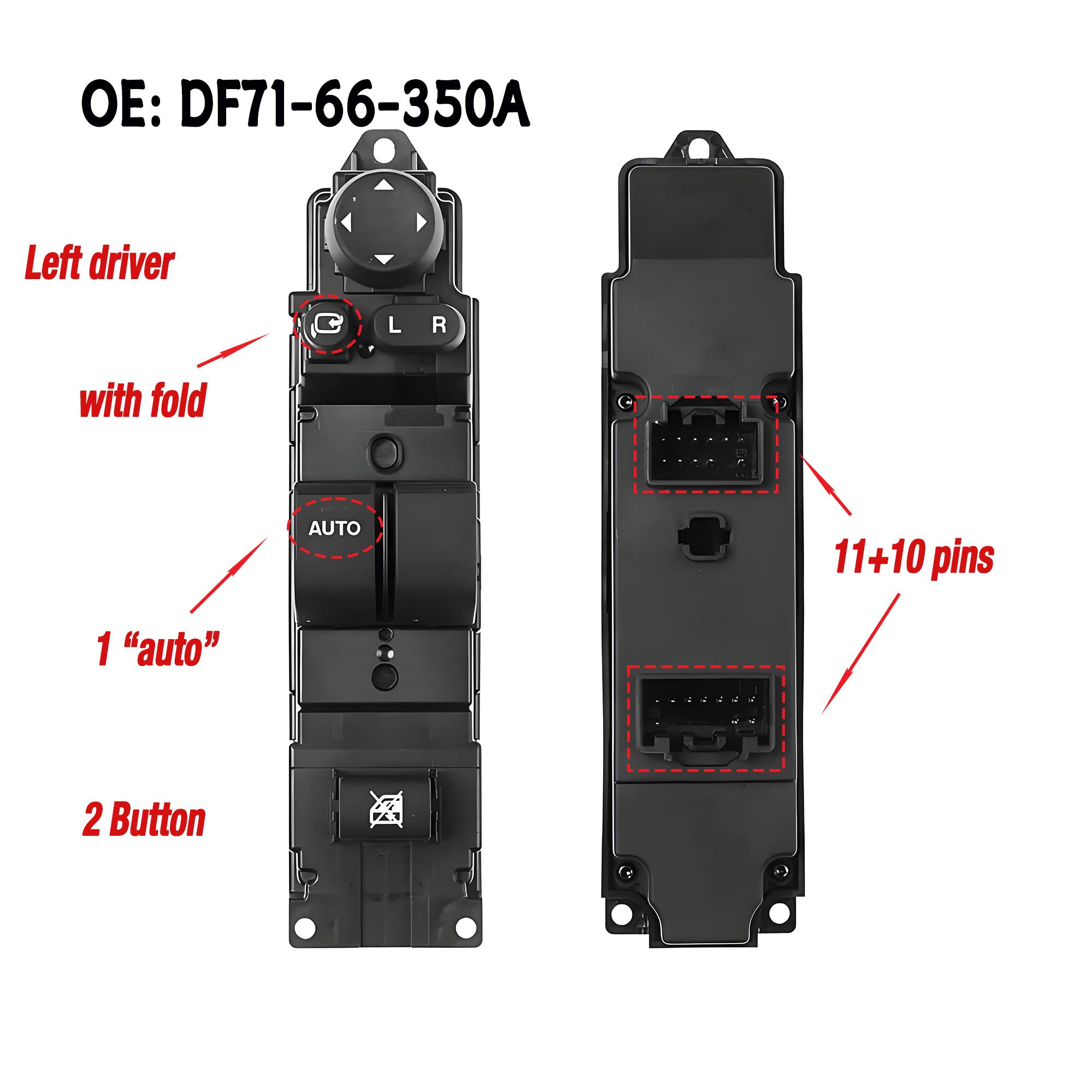 DF71-66-350A DF7166350A For Mazda 2 2-Door 2008 2009,Left Side Driver Electric Power Master Window Lifter Control Switch Button LHD DF71-66-350A
DF71-66-350A DF7166350A For Mazda 2 2-Door 2008 2009,Left Side Driver Electric Power Master Window Lifter Control Switch Button LHD DF71-66-350A