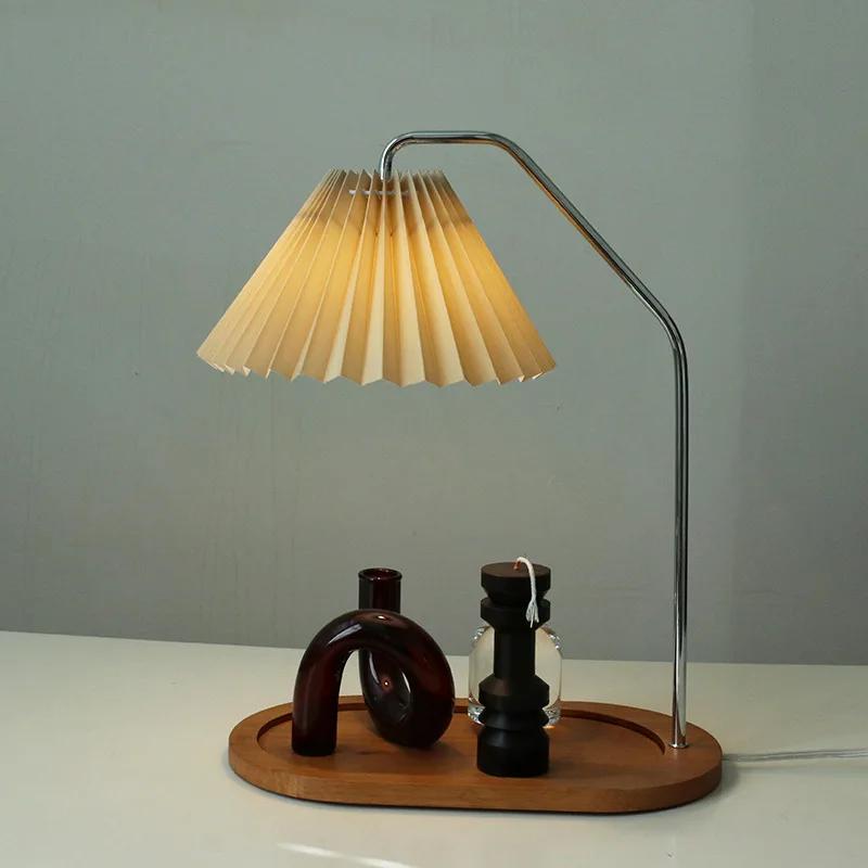 Поднос из цельного дерева в стиле ретро, креативная плиссированная настольная лампа, прикроватная тумбочка для спальни, украшение гостиной, атмосфера, ночник, поднос для хранения вещей
Поднос из цельного дерева в стиле ретро, креативная плиссированная настольная лампа, прикроватная тумбочка для спальни, украшение гостиной, атмосфера, ночник, поднос для хранения вещей