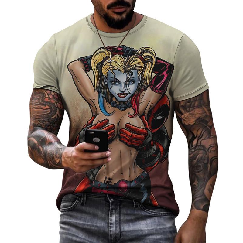 Сексуальная 3D-печать забавная футболка модная графическая с коротким рукавом свободные футболки
Сексуальная 3D-печать забавная футболка модная графическая с коротким рукавом свободные футболки