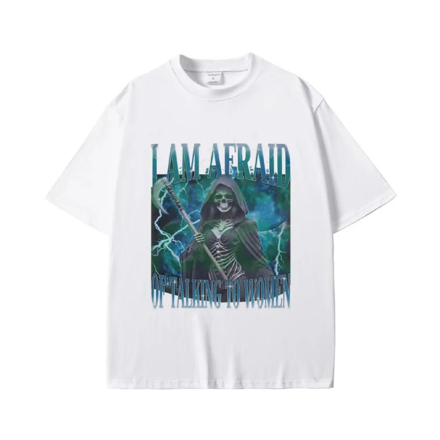 I Am Afraid of Talking To Women Graphic T-shirt Summer Men Women Fashion Oversized T Shirts Funny Skeleton Skull Print Tshirt S чёрный
I Am Afraid of Talking To Women Graphic T-shirt Summer Men Women Fashion Oversized T Shirts Funny Skeleton Skull Print Tshirt S чёрный