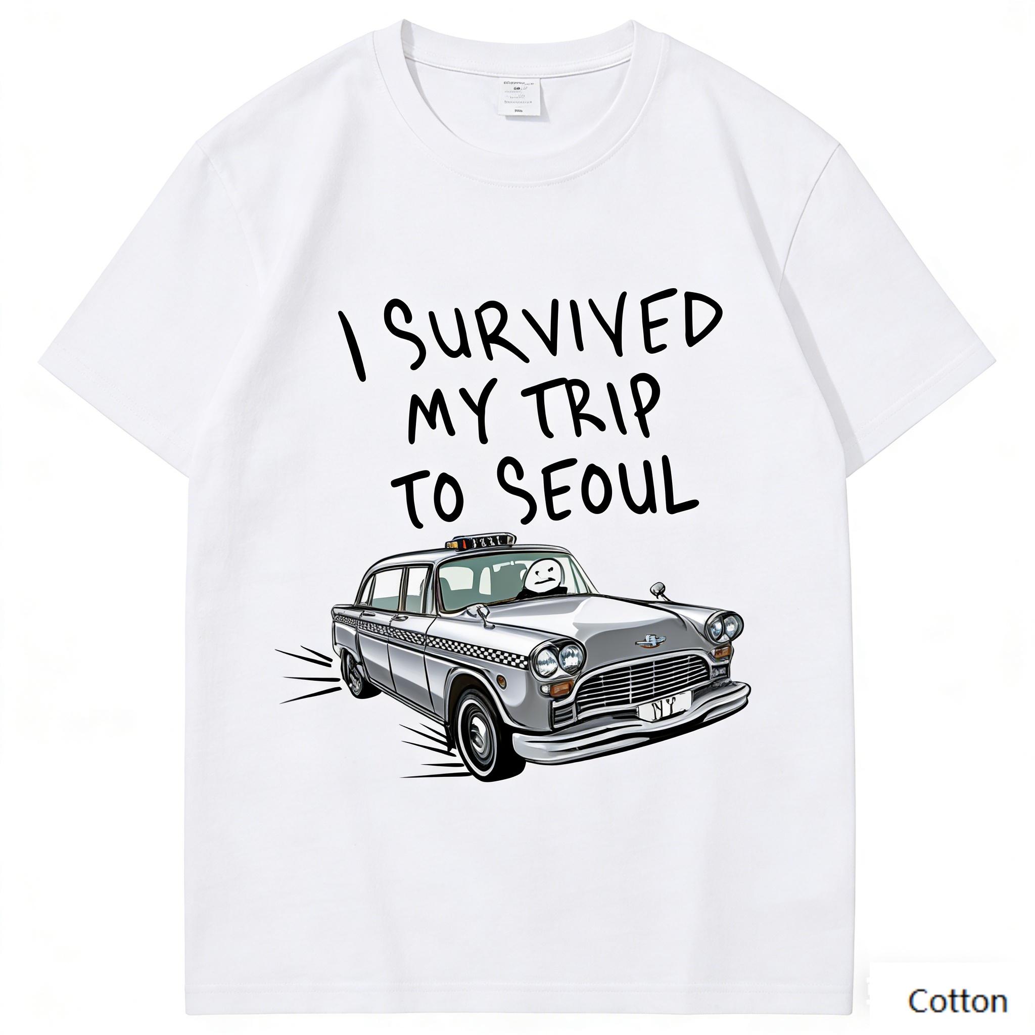 Oversized TShirt with Seoul Retro Taxi Slogan Graphic Loose Streetwear Style Soft Breathable Fabric Classic Crew Neck 4XL
Oversized TShirt with Seoul Retro Taxi Slogan Graphic Loose Streetwear Style Soft Breathable Fabric Classic Crew Neck 4XL