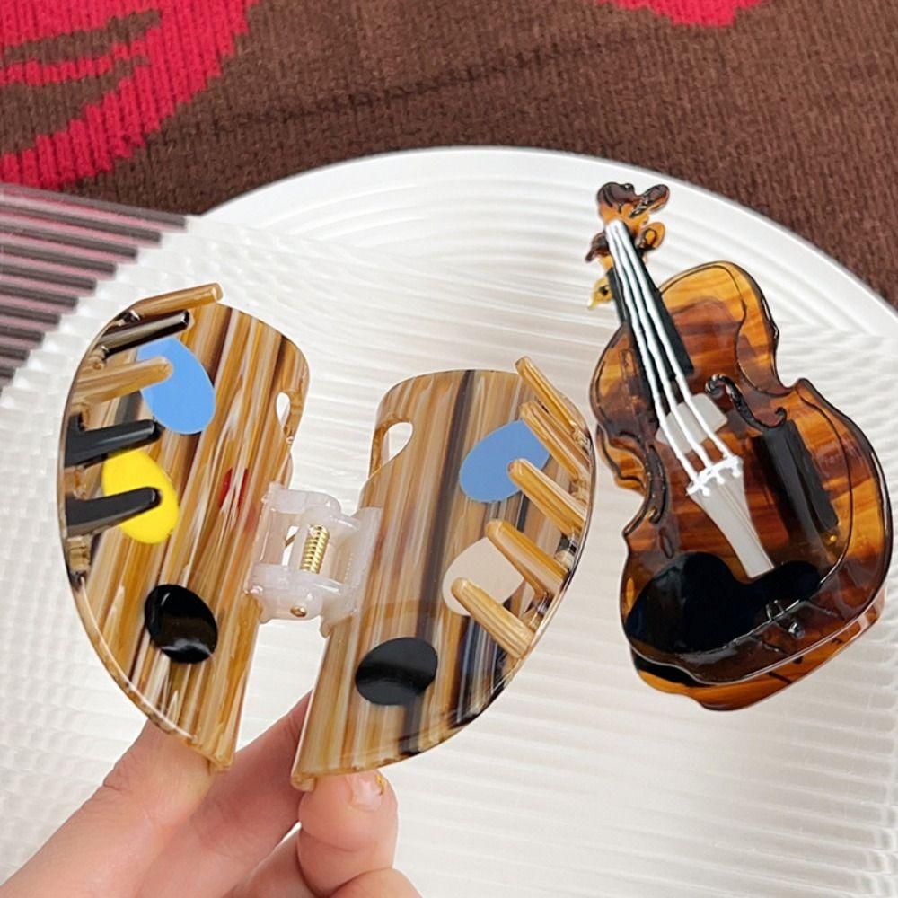 Korean Style Acetic Acid Hair Claw Brown French Shark Clip Violin Shape Hair Claw Hair Accessories Style2
Korean Style Acetic Acid Hair Claw Brown French Shark Clip Violin Shape Hair Claw Hair Accessories Style2